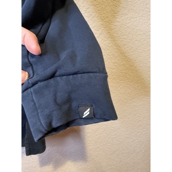 DOYOUEVEN Hoodie Pullover Athleisure Streetwear Mens Sz Medium M Navy Blue 2212 - Picture 6 of 8